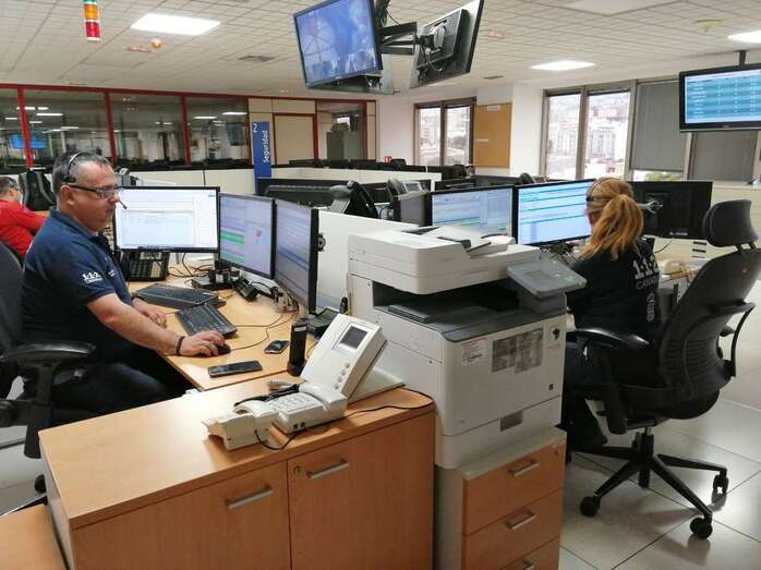 Sala Operativa del 112 (Foto TA)